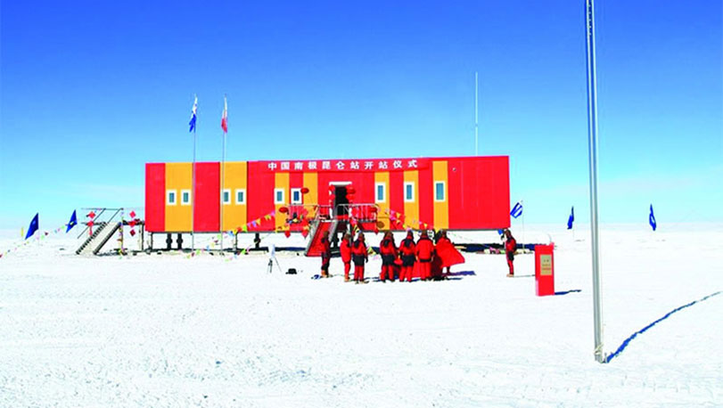 南极昆仑站使用宝钢氟碳彩涂钢板